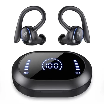 Brezžične Slušalke Držalo Za Uho Slušalke Bluetooth 5.3 Izhod Za Slušalke Nepremočljiva Športne Slušalke Zmanjšanje Hrupa Glasovni Nadzor Klicev Funkcija