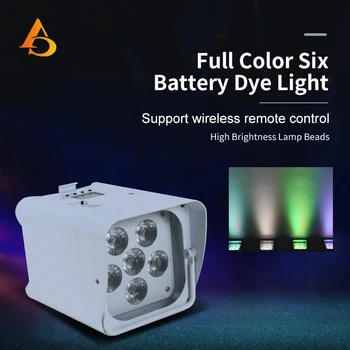 Brezžični Daljinski upravljalnik APP Inteligentni LED Par 6x18W 6in1 RGBWA+UV Baterije Obarvajo Razsvetljavo Disco DJ Fazi Stranka