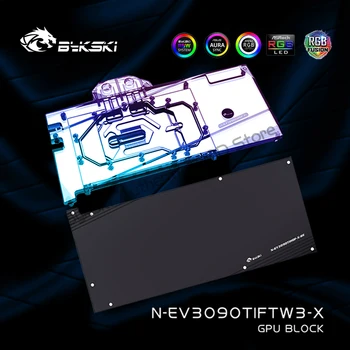 Bykski Grafična Kartica Vode Blok Za GALAX GeForce RTX3090TI HOF OC Lab Edition S Backplate,VGA Baker Hladilnik N-GY3090TIHOF-X