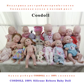 COSDOLL Celotno Telo Silikonski Preporod Lutka Podporo Distribuciji Agenti Sorodniki in Prijatelji Darila Mehko Risanka Izobraževalne Lutka