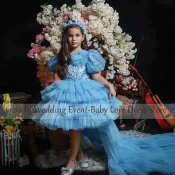 Cvet Dekle Obleko 2023 Čisto Bela Dekle 2023 Prvo Obhajilo Formalno Princesa Obleke Za Svate Til Junior Družico Obleko