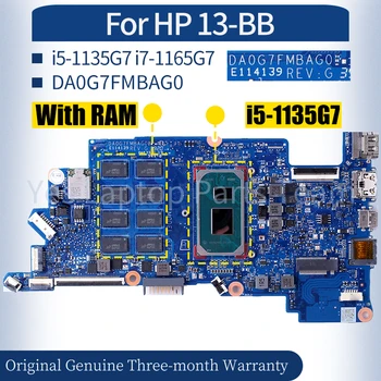 DA0G7FMBAG0 Za HP 13-BB Laptop Mainboard i5-1135G7 i7-1165G7 RAM za Prenosnik Motherboard