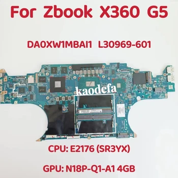 DA0XW1MBAI1 Za HP ZBOOK X360 G5 Prenosni računalnik z Matično ploščo CPU: E2176 SR3YX GPU:4GB DDR4 L30969-601 L30969-601 L30969-601 Test OK