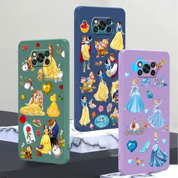 Disney Ariel Pincess Umetnosti srčkan Primeru Telefon za Xiaomi Poco M5s M4 Pro X3 X4 NFC M5 X3 Pro F4 M3 C40 F3 GT Kvadratnih Tekoče Pokrov