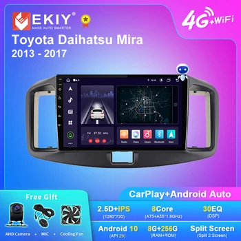 EKIY X7 Android Avto Radio Za Toyota DAIHATSU MIRA 2013-2017 Navigacija GPS 1280*720 DSP Carplay Multimedijski Predvajalnik Samodejno Stereo