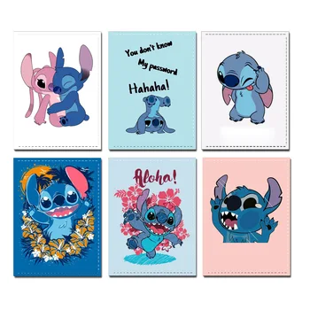 Film Lilo &Stitch Serije Potni list Pokrovček Disney Moda Risanka Tiskanja ID Kartico sim Anime Obrobju Potovanja Izpopolnjevanje Imetnika