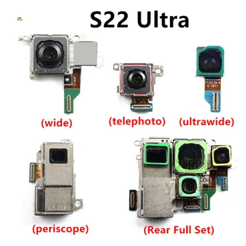 Glavni Zadaj Nazaj Kamere Flex Za Samsung Galaxy S22 Ultra 5G S22U S908B S908E Široko periscope telefoto ultrawide Modul Kamere
