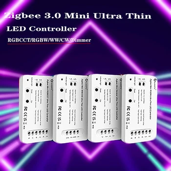 GLEDOPTO ZigBee 3.0 Mini LED Krmilnik Pro Ultra Tanek Dizajn Pametnega Telefona Aplikacijo Glasovni Nadzor 2.4 G RF Daljinski upravljalnik