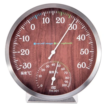 Gospodinjski Analogni TH301 Termometer, Higrometer Temperatura Vlažnost Monitor Meter Merilnik Procesov, Kakovost Gradnje