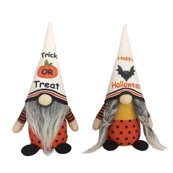 Halloween Okraski Halloween Palčki - Ročno Palčki Plišastih Dekor Z Bat Buče, Doma Dinning Tabela Gnome Ornament