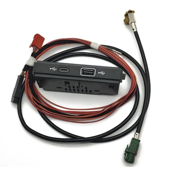 Hiter Avto priključek za Polnilnik 12V/24V Polnjenje prek kabla USB Vtičnico za izmenični Tok QC3.0 PD Vrsta za VW Touran Tiguan L Passat 2020 Dodatki