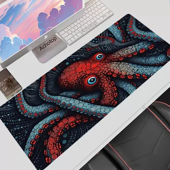 Hobotnica Zmaj Mouse Pad Kitajski Deskmat Playmat Laptop Japonske Anime Gaming Tipkovnica Gume Pad Pad na Mizi Miško Mat Pc Preprogo