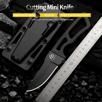 HUANGFU Visoke kakovosti 420CH jekla kampiranje, ribolov nož prostem nož fiksno rezilo reševanje survival nož naravnost nož