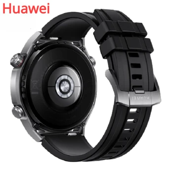 Huawei Original Watchband HUAWEI WATCH Končni 22 mm Trak Črno Nitril Gume Zamenjati Trak Manšeta z Box
