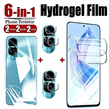 Hydrogel Film za Čast 90 Lite 70 80 90 Pro Plus Zaslon Protektorstvo Objektiv Kamere Mehko Kaljeno Steklo za Huawei Honor 90lite