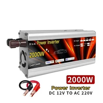 Inverter 12v na 220v Sončne Inverter 500W 1000W 1500W 2000W Auto Power Prenosne Napetosti Transformatorja 50/60HZ Power Converter Plošča