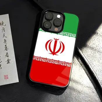 Iran Zastavo Primeru Telefon PC+TPU Za Iphone 15ProMax 14 11 12 13 Pro Xs Max Mini Xr X 7 8 6 6s Plus Coque