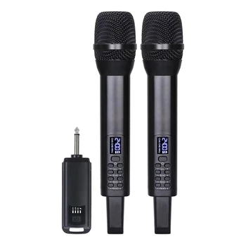Karaoke Brezžični Mikrofon Sprejemnik Avdio Petje Uspešnosti Echo Visoki Bas 2.4 G Brezžični Ročni Mikrofon Enostaven Za Uporabo