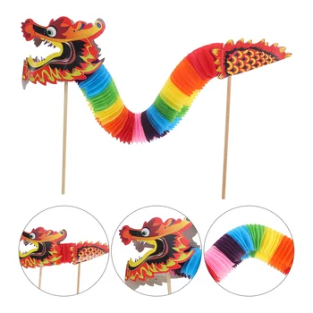 Kitajsko Novo Leto Zmaja Pomladni Festival Zmaj Luč Strani String Lutkovno Palico 3D Papir Zmaj Kitajski Marioneta Zmaj