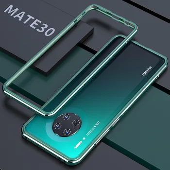Kovinski okvir velja za Huawei Mate30 Mate 30 Aluminij metal odbijača Okvir Tanek Pokrovček primeru telefon+ carmera Zaščitnik
