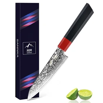Kuharji Cleaver Nož 67 Plasti Damask Jekla Ostro Rezilo Za Rezanje Sashimi Santoku Pripomoček Profesionalni Kuhinjski Noži G10 Ročaj