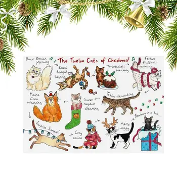 Kuža Božični Kartice Srčkan Živali Voščilnice Za Božič Živali Vzorec Pozdrav Potrebščine Za Družine Pasje Ljubitelje In