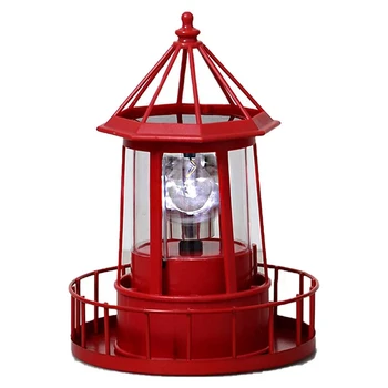 LED Solar Powered Svetilnik, 360-Stopinjski Vrtečih Lučka Dvorišče Dekoracijo Nepremočljiva Vrt Stolpi Kip Luči