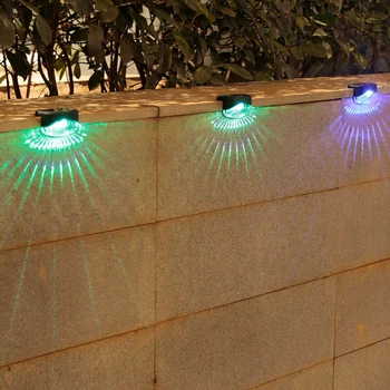 LED Sončne Stopnice Lahka Nepremočljiva Prostem Vrt Prehod Dvorišče Guardrail Korak Svetlobe Krajine Svetilke Pribor Vrt
