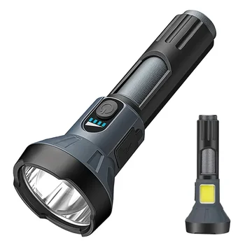 LED Svetilka Multi-funkcijski USB Polnjenje Razsvetljavo Dolgega dosega, ki je Svetilka na Prostem LED Močno Svetlobo COB Strani Svetilke Kampiranje