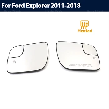 Levi in Desni Strani Zrcalno Steklo (Pogled od Zadaj) Rearview Zunanjost širokokotni za Ford Explorer 2011-2018 Dodatki