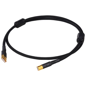 Lhy avdio USB HI-fi signal kabel silver plated kabel znanja 2.0 zvočne kartice podatki izhodni kabel dekoder vrata B vrata