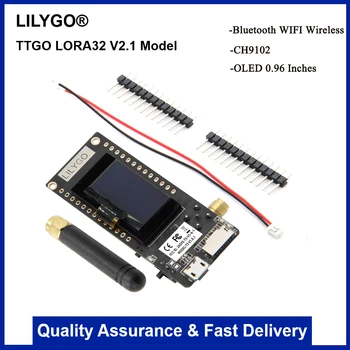 LILYGO® TTGO LoRa32 V2.1_1.6 Različica 433/868/915Mhz ESP32 LoRa OLED 0.96 Palčni SD Bluetooth WIFI Brezžični Modul ESP-32 SMA