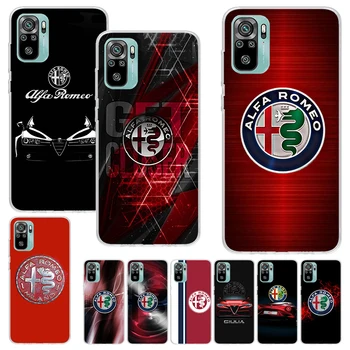 Luksuzni Alfa Romeo Tiskanja Mehko Primeru za Xiaomi Redmi Opomba 11S 11T 10S 9S 8T 12 11 10 9 8 11E Pro Plus 7 Telefon Lupini Vzorec Zajema