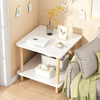 Majhno mizico, nočno omarico, polica za dom preprost kavč, mizo v kotu, mizica, spalnica, mini kvadratnih tabela