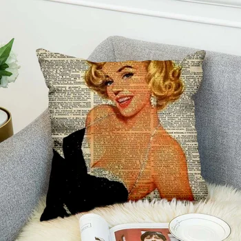 Marilyn Monroe Vzglavnik Poliester Dekorativni Pillowcases Vrgel Blazino Kritje slog-4