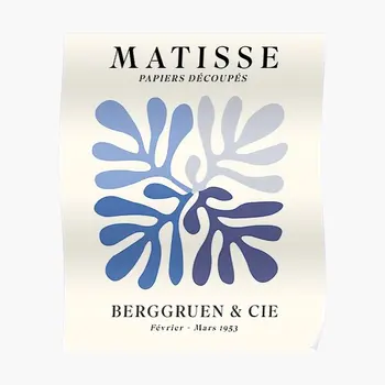 Matisse Papiers Decoupes Odtenki Modre Plakat Smešno Tisk Art Sobi Doma Slika, Slikarstvo Modernih Dekor Zidana Letnik Brez Okvirja