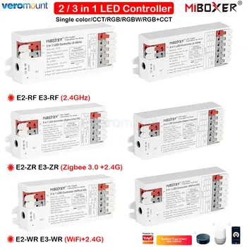 Miboxer 2/3 v 1 LED Krmilnik WiFi Zigbee 3.0+2.4 G za Eno Barvo/Dual Bela/RGB/RGBW/RGB+SCT LED Trak Svetlobe DC12-24V