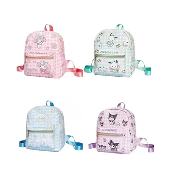 MINISO - Sanrio Hello Kitty Kuromi Otroci, Dekleta, Mini Nahrbtnik Tote torba Hello Kitty Teens PU Umetno Usnje Cosplay Tote Torbici