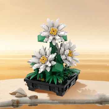 MOC 159352 Marjetice Vaza gradniki Chrysanthemum Bonsaj Vaza Večni Cvet Opeko, Igrače, Okraski za Otroke Darilo za Rojstni dan