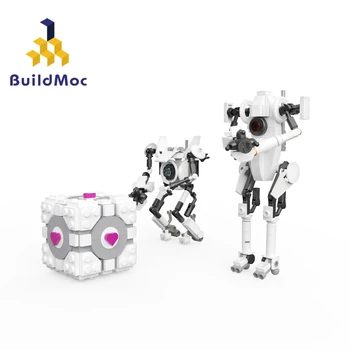 MOC Film Portaled 2 Prevoz Vrata Atlas in P-Bodys Gradnik Kit Puzzle Igro Znakov Mecha Robot Opeke Model ToyGift