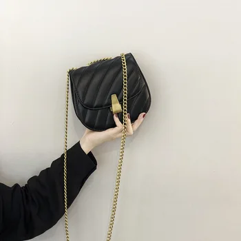 Moda Priljubljen-ramo Messenger Bag Luksuzni Barva Pu Usnje Retro Sedlo Vrečko Žensk Preprost Mini All-tekmo Torbici