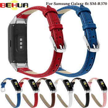 Moda Smartwatch Band Zapestje Traku Za Samsung Galaxy fit SM-R370 SM R370 Zapestnica Zamenjava Manšeta Unisex Premium Usnje