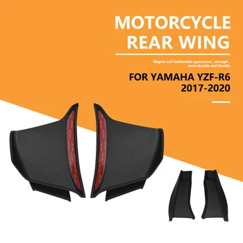 Motorno kolo Oklep Fiksno Krilo Veter za YAMAHA YZFR6 YZF-R6 R6 2017 2018 2019 2020 Moda Aerodinamične Winglet Vetrobransko steklo Spojler
