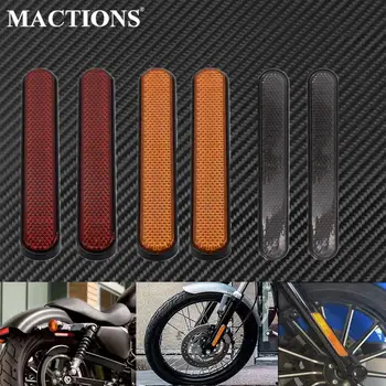 Motorno kolo Rdeča/Oranžna/Siva, Vilice Noge Reflektor, Odsevna Nalepka Nižje Noge Varnost Opozorilo Pokrov ABS Za Harley Touring Dyna XL