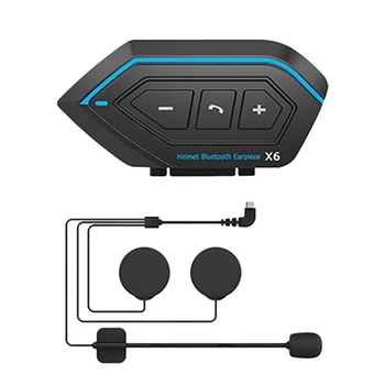Motorno Kolo Smart Bluetooth Čelade Slušalke Brezžične Slušalke Za Prostoročno Nepremočljiva Interfonski S Trdo Cev Za Mikrofon