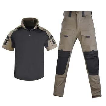 Moške Hlače Paintball Vojaško Uniformo Taktično Hlače Prikrivanje Multicam Tovora Hlače Delovnega Oblačila, Airsoft Vojske Boj Proti Majice