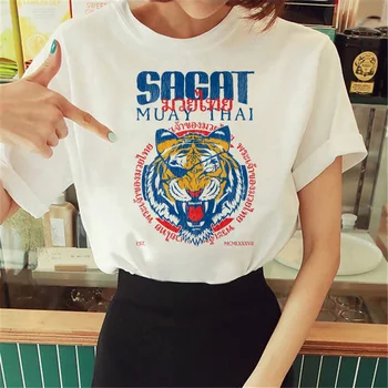 Muay Thai t-majice ženske Japonski strip ulične majica s kratkimi rokavi ženske kimono