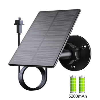 Na prostem Sončne Plošče Za Utripa Fotoaparat, 5200mAh Solarni Polnilec 2W solarnimi Združljiv Z Blink XT/XT2 & Prostem Kamere