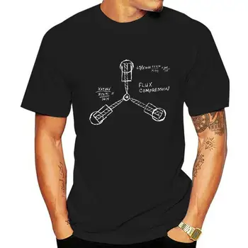 Nazaj V Prihodnost - Tok Kondenzatorja - T-Shirt - Zgleduje Design - Zaslon Print - Kultni Film - Mala-XL majica s kratkimi rokavi moški