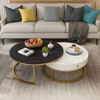 Nordijska luksuzni rock čaj tabela krog velikost kombinacija majhne dnevni sobi mizo čaj preprosto sodobni italijanski majhno mizo čaj